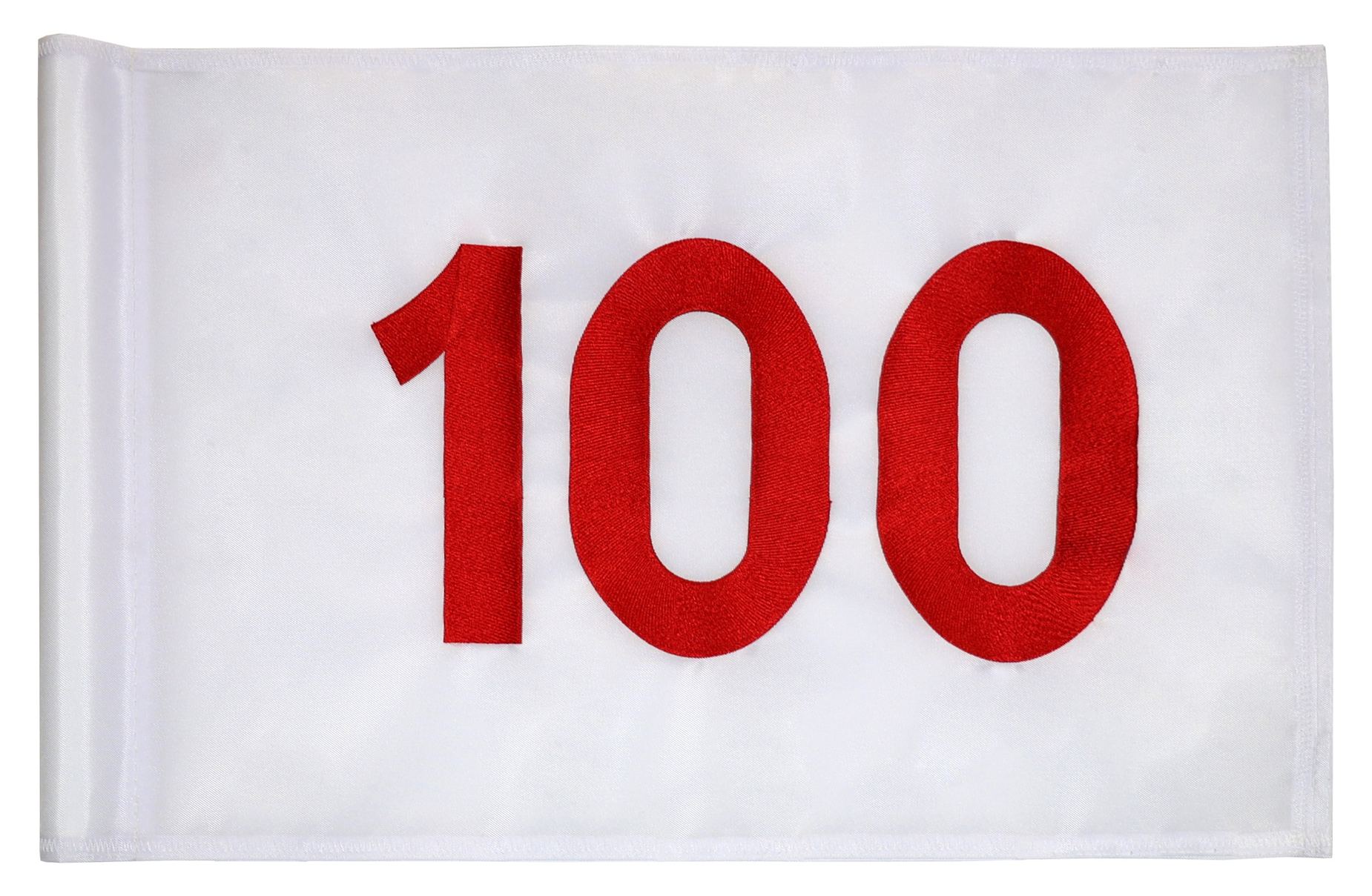 Numbered silk screened golf flag