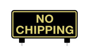 Metallic Fairway Signs No Chipping S228M Black Gold JFM Golf