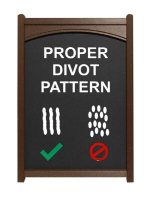Proper Divot Pattern Range Easel S382 - JFM Golf