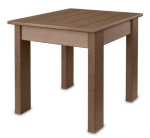 Rectangular Side Table GAC107 Brown Recycled Plastic JFM Golf Furniture