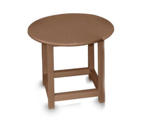 Round Side Table GAC106 Brown Recycled Plastic JFM Golf Furniture