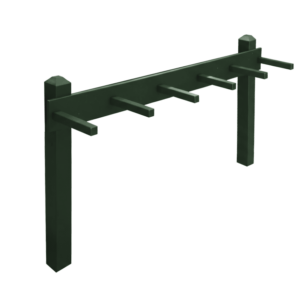 Turf Green Permanent Bag Rack Holds 5 Bags