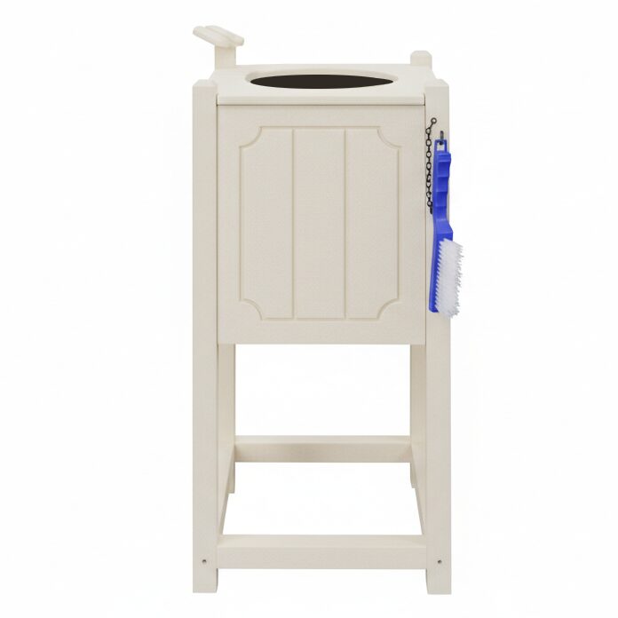 Bright White Square Raised Golf Club Washer