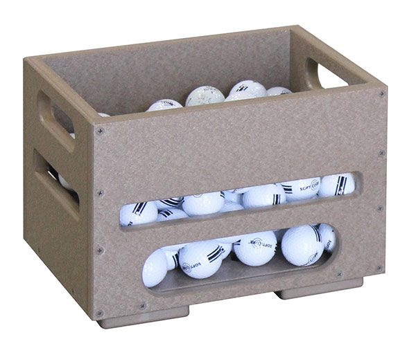 Range Ball Crate Dispenser 100 to 150 Golf Balls with Door Divider GB100 JFM Golf