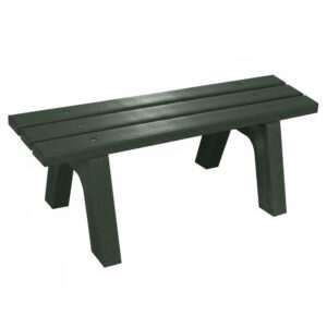 Turf Green Recycled Plastic Mall Bench
