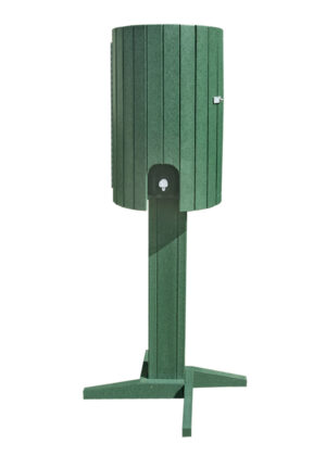 Round Slatted Water Cooler Enclosure on Post & Base Holds 10 Gallon Igloo GW1305 Portable Green JFM Golf