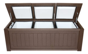 Triple Ice Chest GW3501T Three 54 Quart Sections Food Grade Liners Open JFM Golf