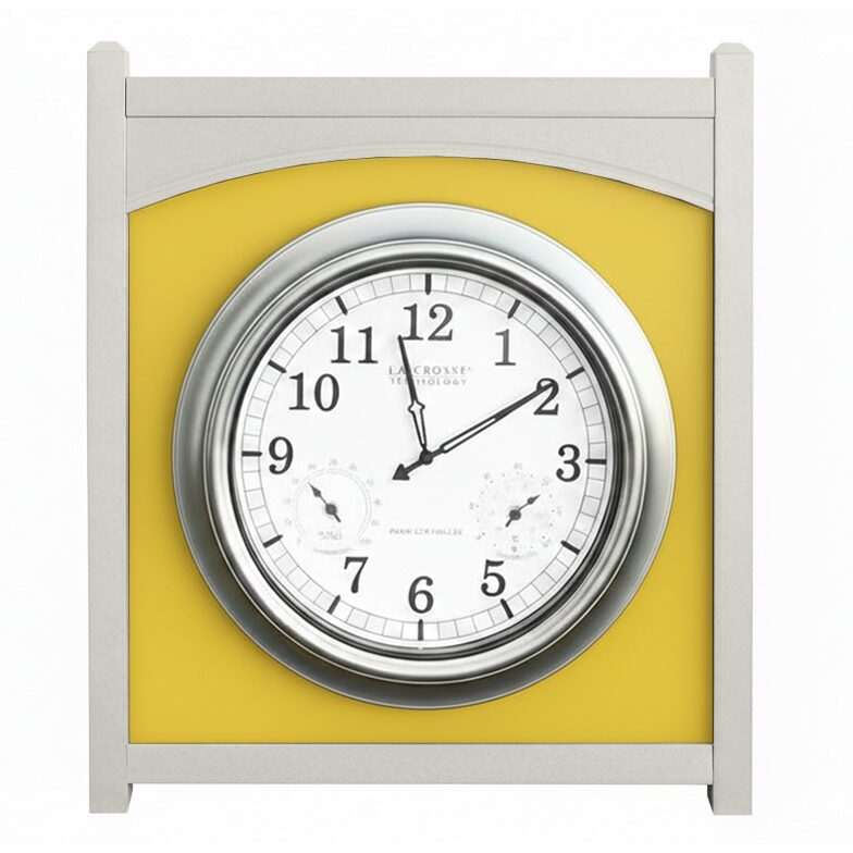 White and Yellow 18" Clock Easel