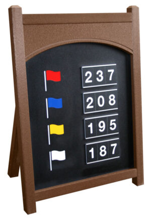 Today’s Yardage Easel S360 Series 4-6 Flags with Arched Trim & Frame JFM Golf