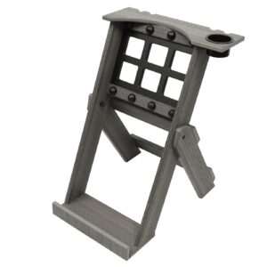 Coastal Gray Folding Driving Range Golf Bag Stand - Tribute Collection with One Cup Holder