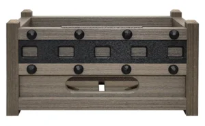 Tribute Collection Range Ball Crate Dispenser GB225 250 Balls Coastal Gray Front JFM Golf