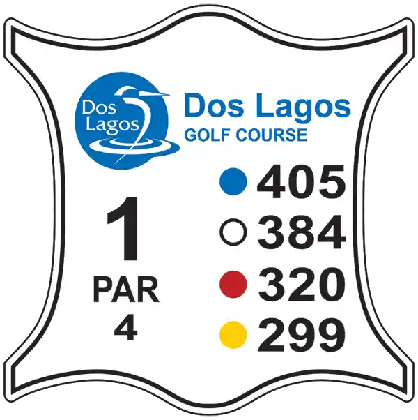 Dos Lagos Custom Tee Sign JFM Golf