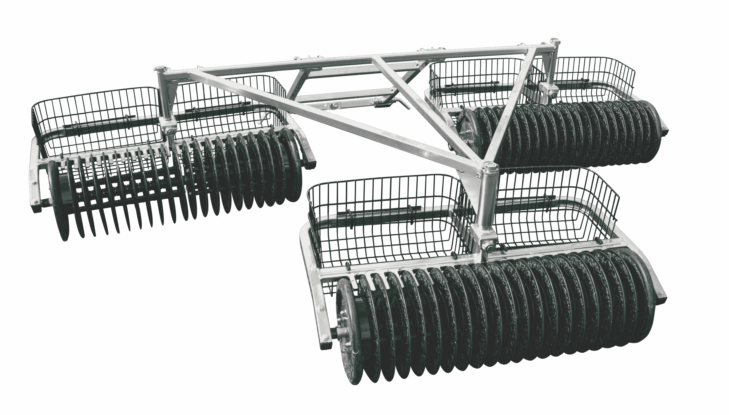 Driving Range 3-Gang Unit Magnum Harvester Ball Picker JFM Golf