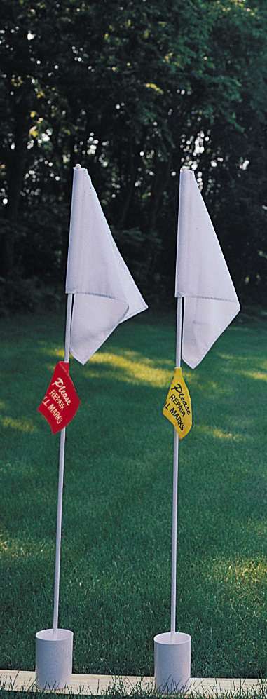 Placement Flags on Flagsticks JFM Golf