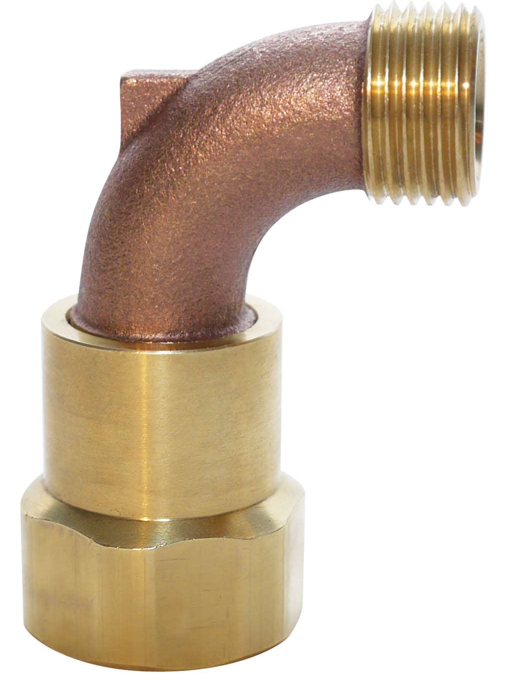 Brass Hose Swivel 1 Inch FPT x 3/4 Inch MHT HS-100 Underhill JFM Golf