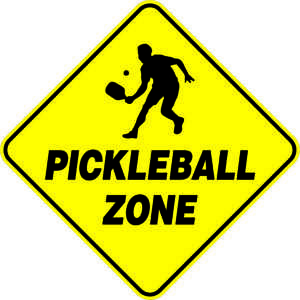 Pickleball Zone Sign JFM Golf