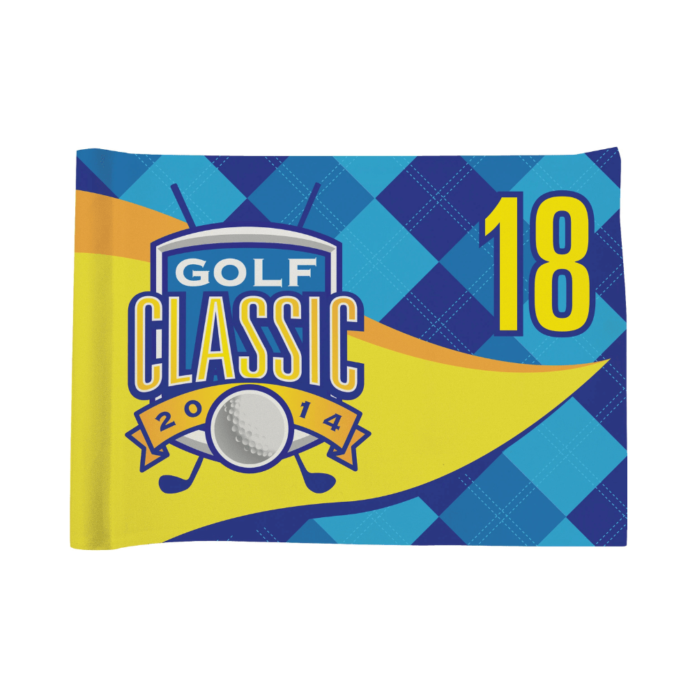 Full coverage custom regulation golf flag