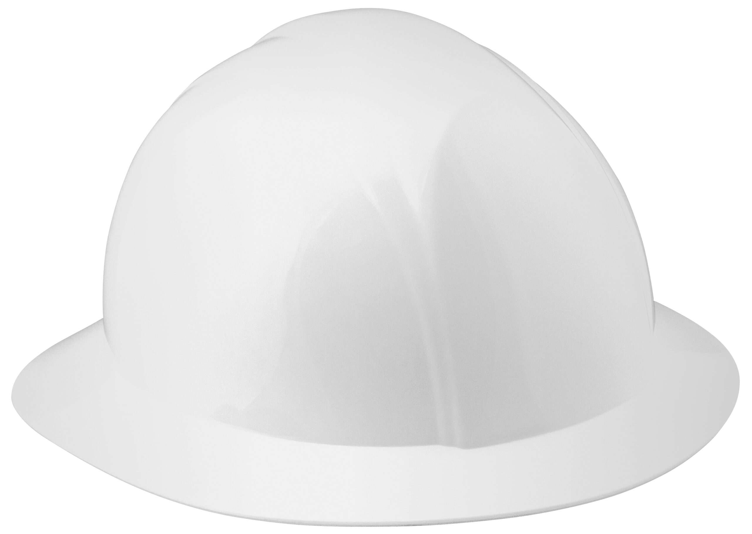 Full Brim Hard Hat Ratchet Suspension White JFM Golf