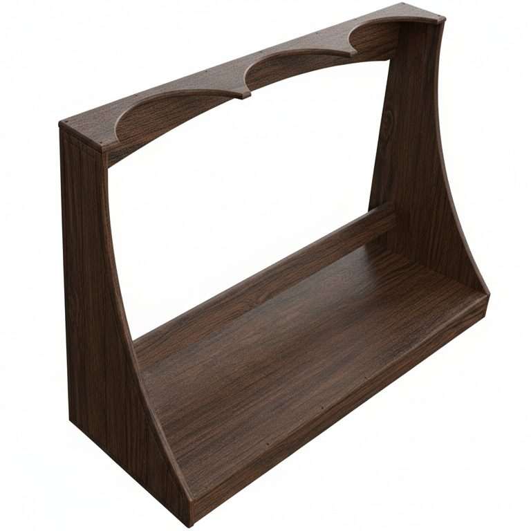 Brazilian Walnut Modular Bag Rack