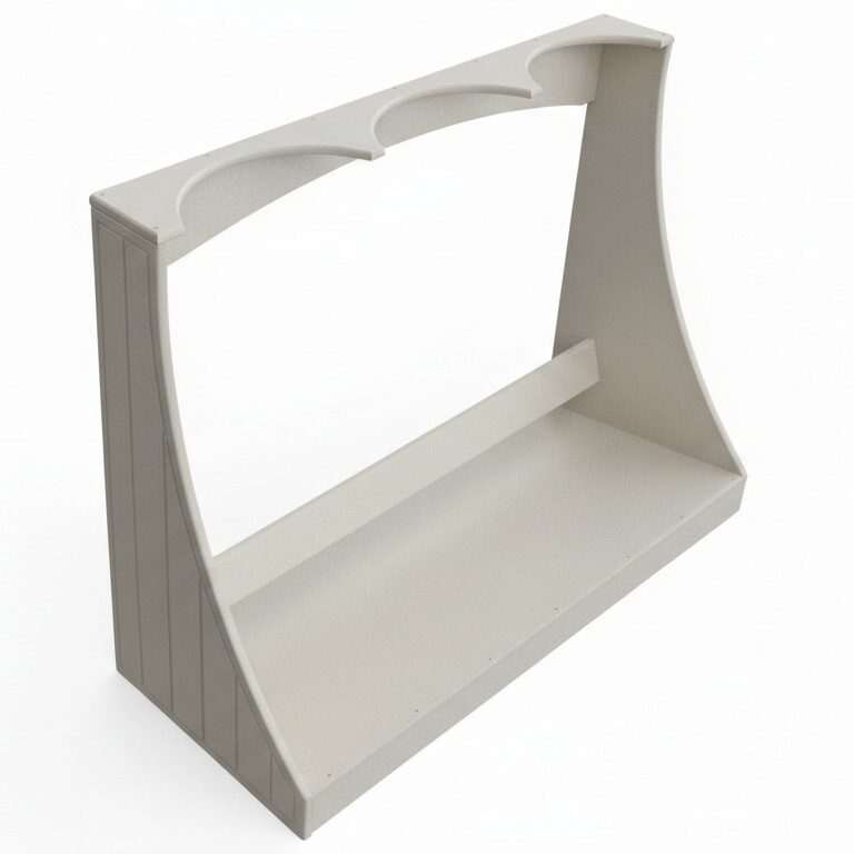 Bright White Modular Bag Rack