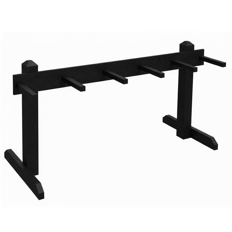 Black Portable Bag Rack