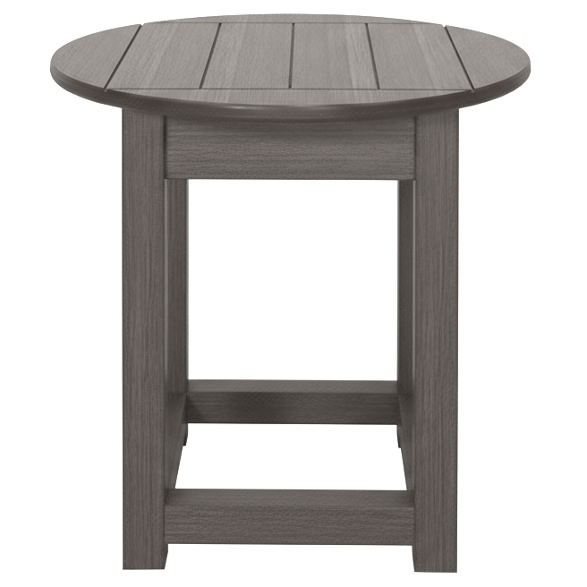 Costal Gray Recycled Plastic Round Side Table