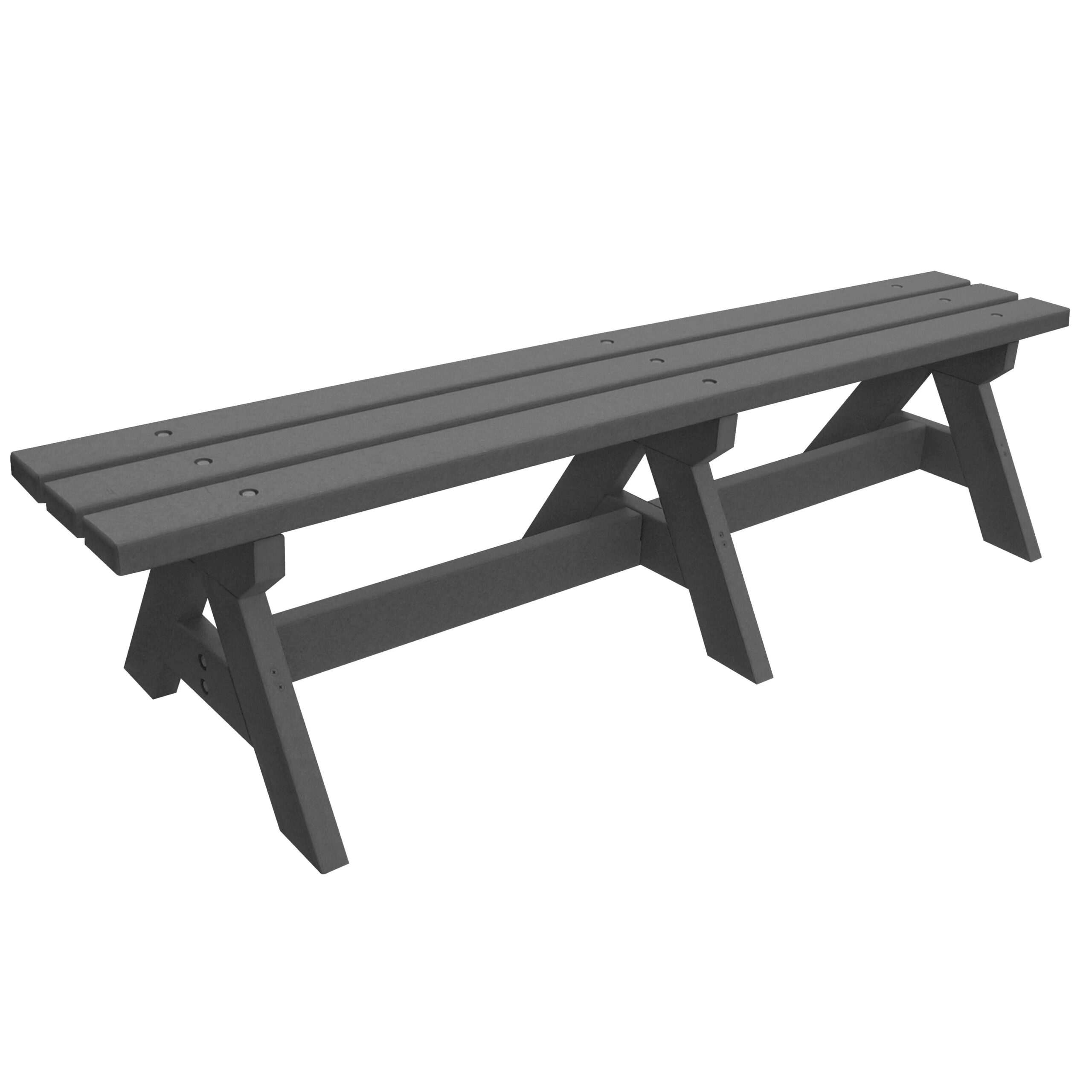 Gray Mall Bench