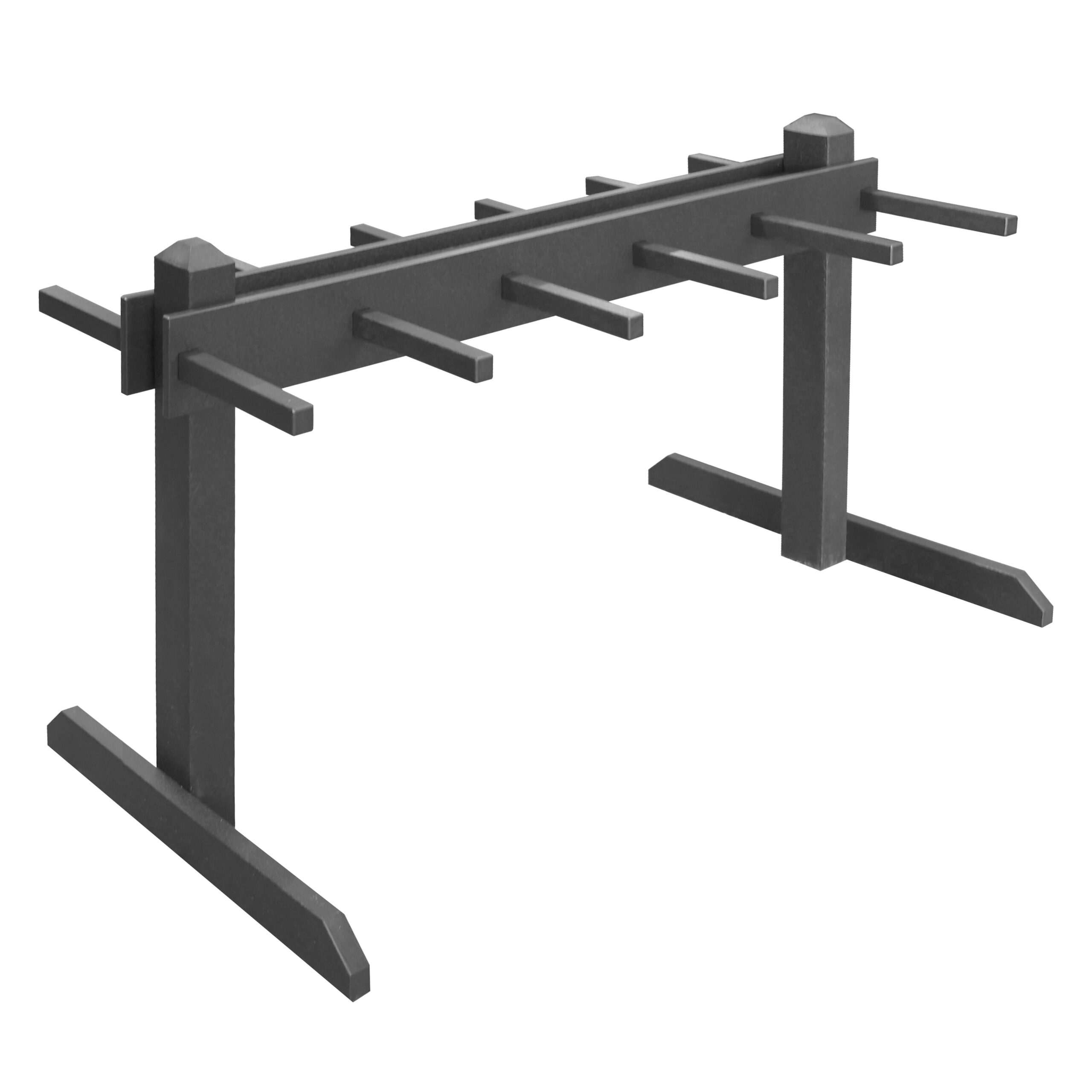 Portable Bag Rack Double Sided, Gray