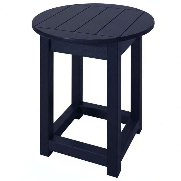 Patriot Blue Recycled Plastic Round Side Table