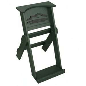 Turf Green Recycled Plastic Folding Golf Bag Stand Without Cup Holder with logo