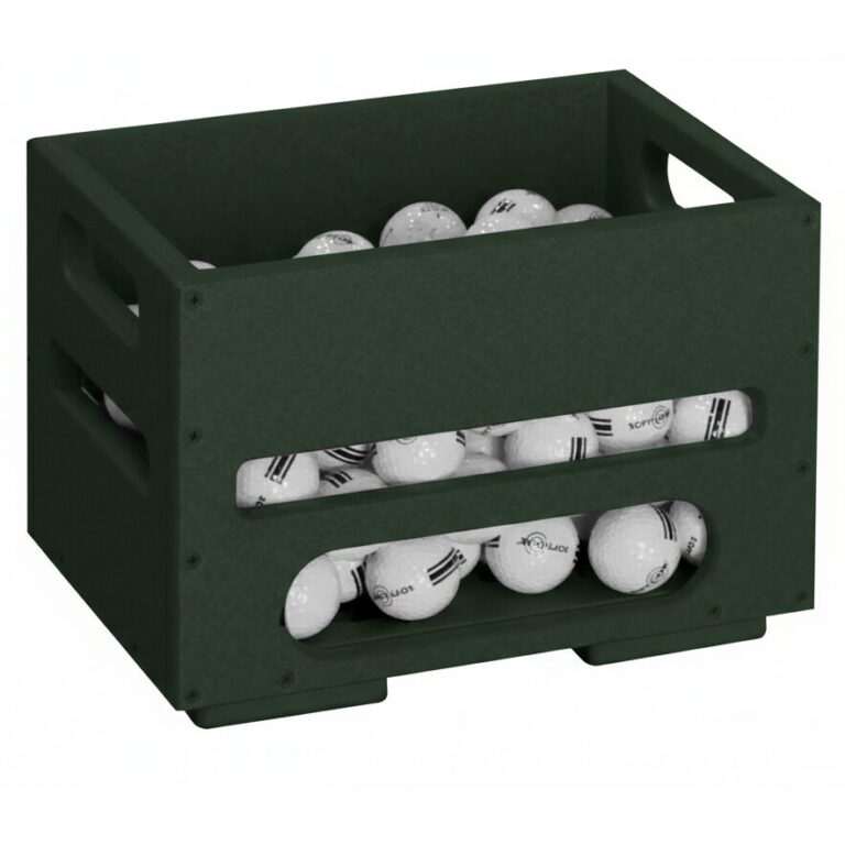 Turf Green Recycled Plastic Range Ball Crate Dispenser