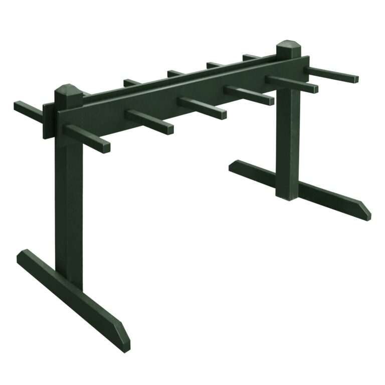 Portable Double-Sided Golf Bag Rack Holds 10 Bags