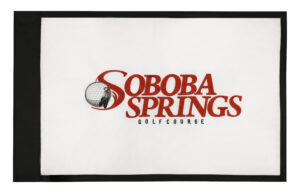 Custom Logo Embroidered Solid Regulation Golf Course Flags (Set of 9)