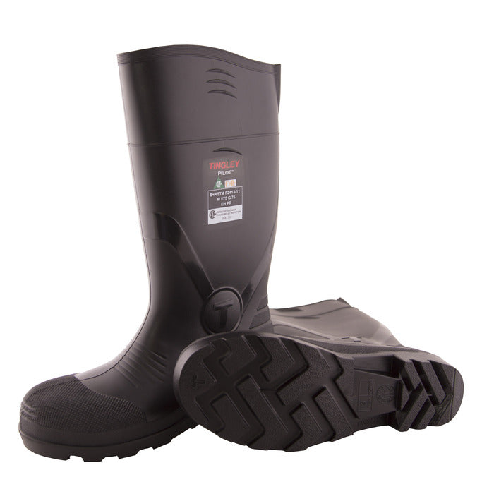 Tingley Pilot Safety Toe PR Knee Boot Black JFM Golf