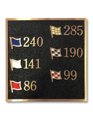 Cast Aluminum & Bronze In-Ground Range Plaques