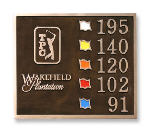 Cast Aluminum & Bronze Medium Flag Marker