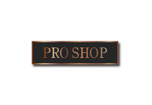 Cast Aluminum & Bronze Pro Shop Sign