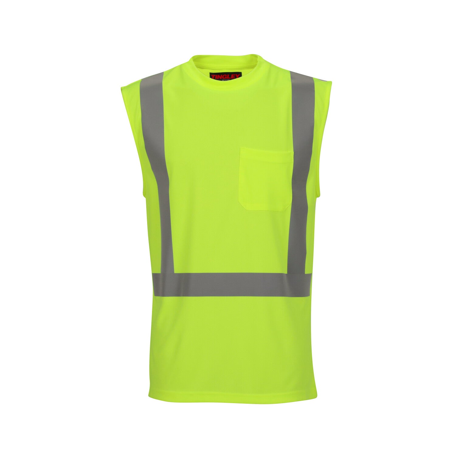 Tingley Job Sight Class 2 Sleeveless Shirt Fluorescent Yellow-Green JFM Golf