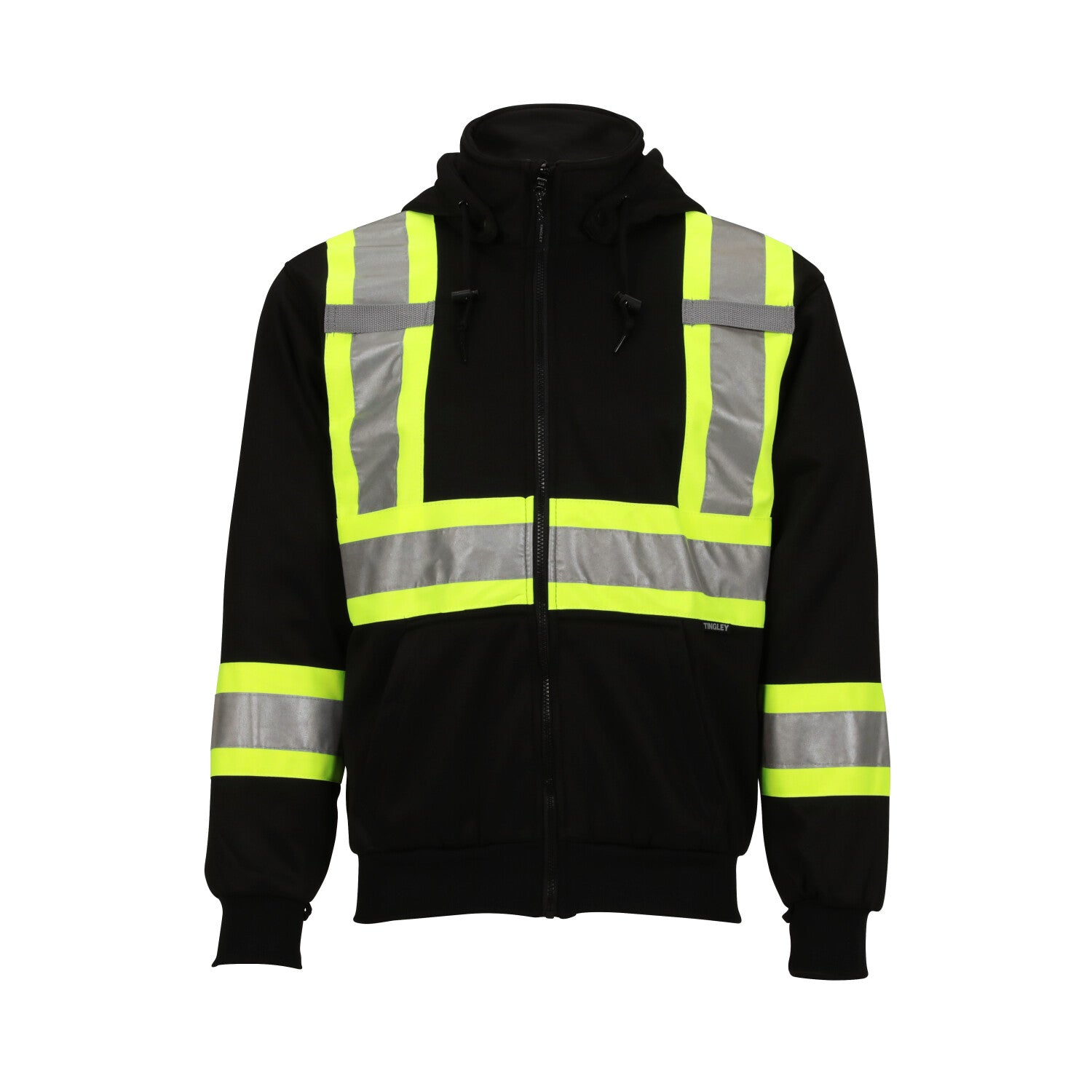 Tingley Class 2 Two-Tone Hooded Sweatshirt Black JFM Golf