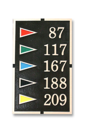 Cast Aluminum & Bronze Small Flag Marker