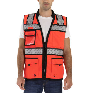 Tingley Class 2 X-Back Surveyor Vest Fluorescent Red JFM Golf