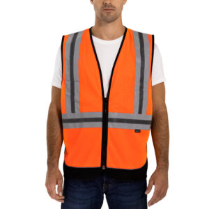 Tingley Class 2 X-Back Vest Fluorescent Orange-Red JFM Golf