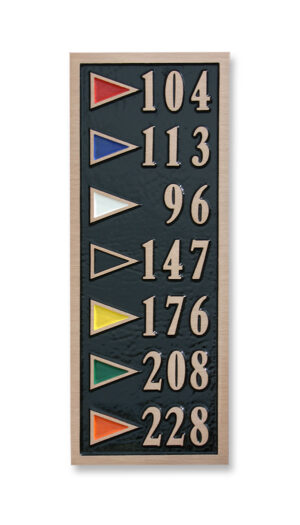Cast Aluminum & Bronze Vertical Flag Marker