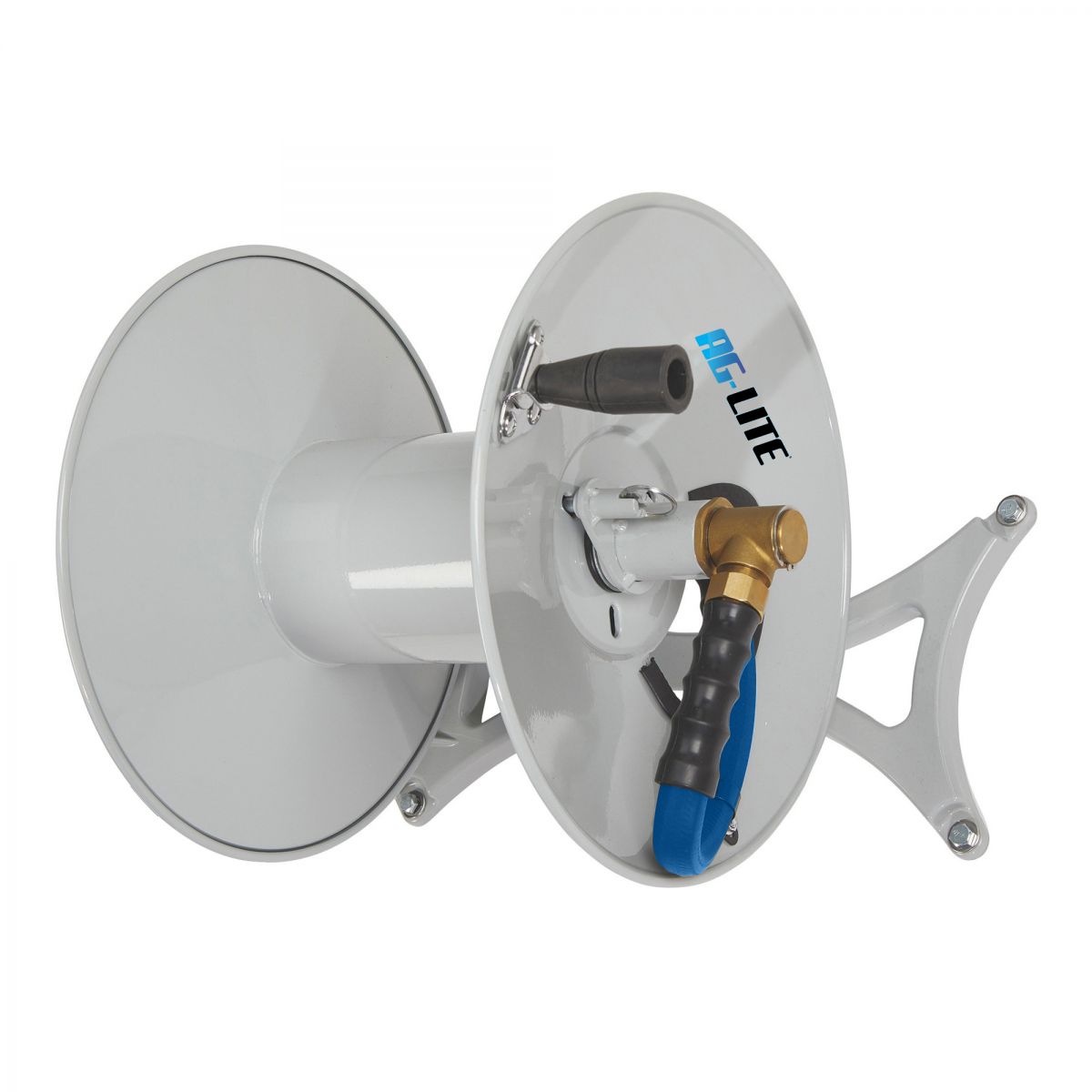 BluBird AG-Lite Wall Mounted Manual Hose Reel 5/8" x 150' - Hose Not Included JFM Golf