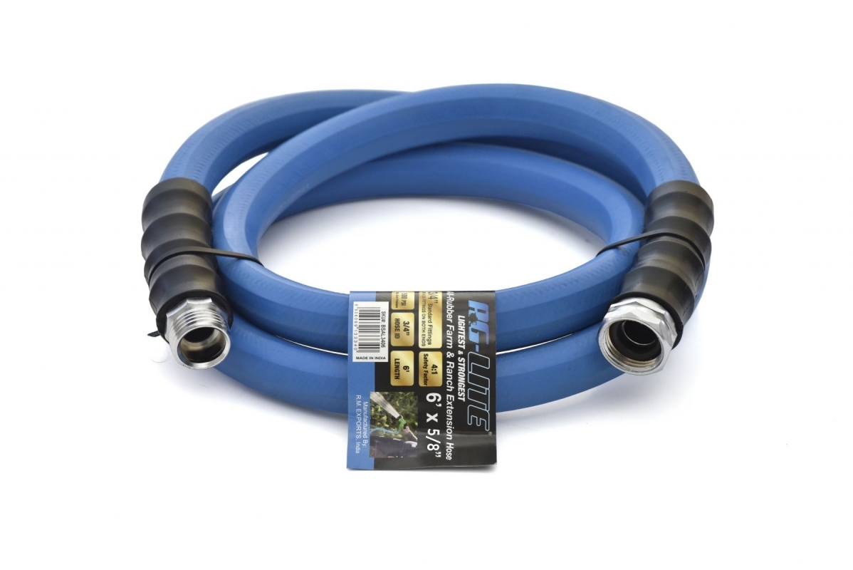 BluBird AG-Lite Rubber Water Hose Lead-In 5/8" x 6' JFM Golf