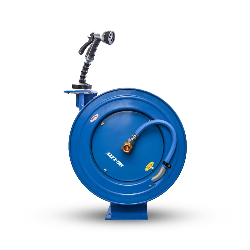 BluBird AG-Lite Rubber Water Hose Reel Heavy Duty Single Arm Assembly 3/4" x 50' JFM Golf