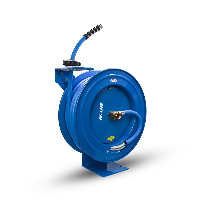 BluBird AG-Lite Rubber Water Hose Reel Heavy Duty Single Arm Assembly 3/4" x 50' JFM Golf