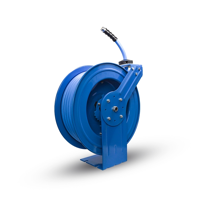 BluBird AG-Lite Rubber Water Hose Reel Heavy Duty Single Arm Assembly 3/4" x 50' JFM Golf