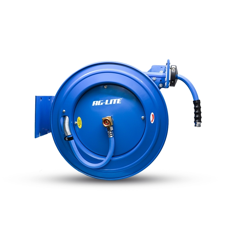 BluBird AG-Lite Rubber Water Hose Reel Heavy Duty Single Arm Assembly 3/4" x 50' JFM Golf