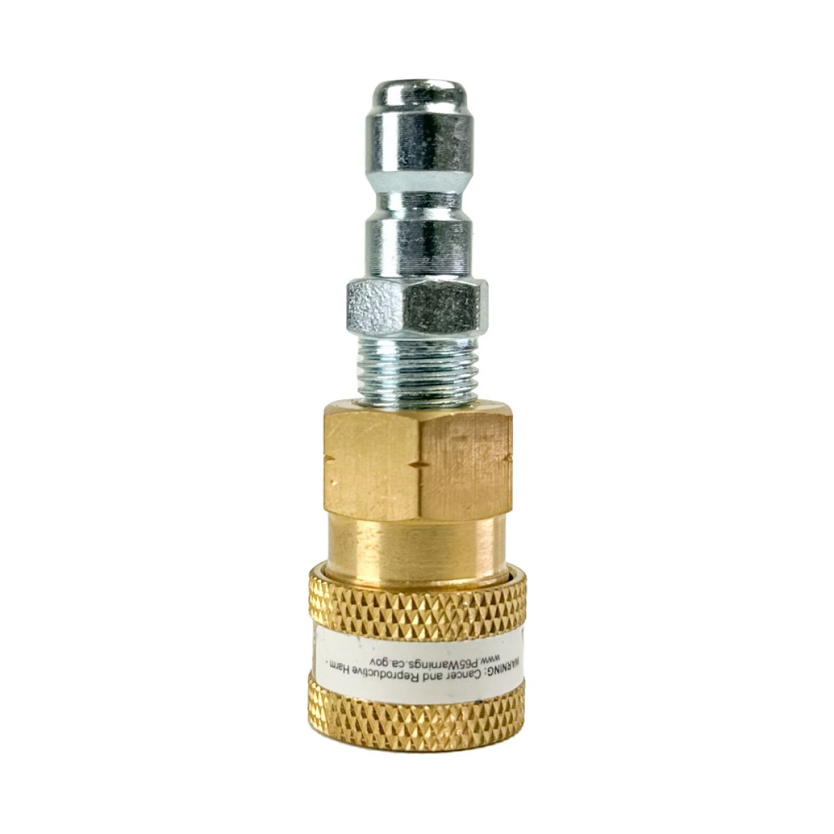 Blu Shield 1/4" Quick Disconnect Plug x 1/4" Male Pipe Thread Pressure Washer Adapter JFM Golf